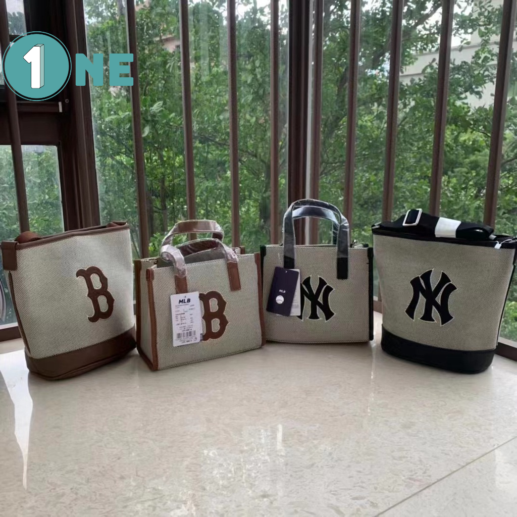 Túi Xách MLB NY Basic Big Logo Canvas Bucket Bag Full Tag Mac
