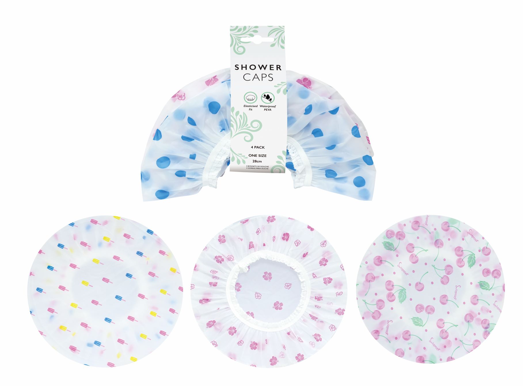 Bộ 4 nón trùm tóc khi tắm UBL AG0015