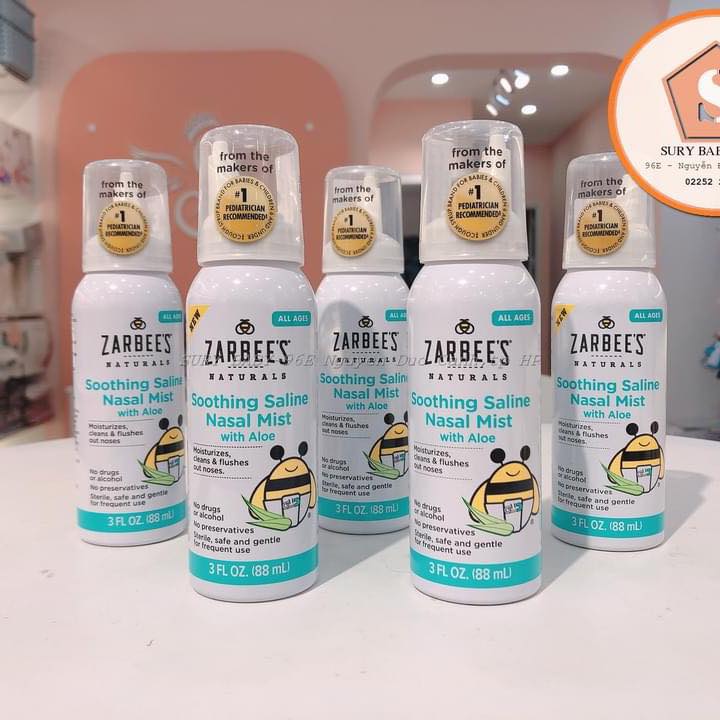 Xịt mũi lô hội giữ ẩm Zarbees