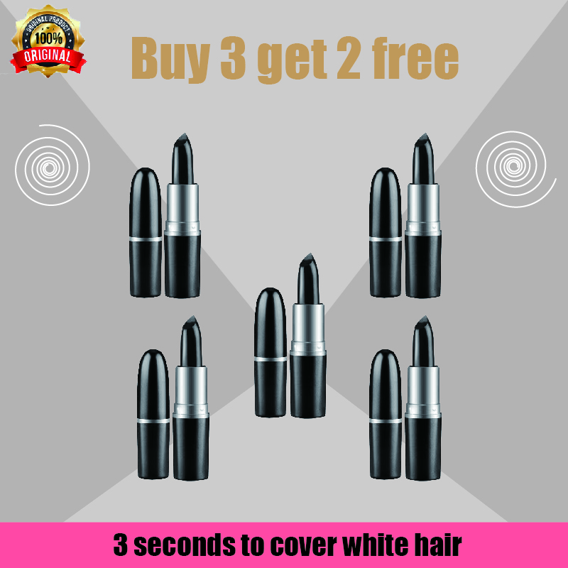 100% original pure plant hair dye stick black 4.5g small package for carrying when going out, simple and convenient to apply and turn black, disposable hair dye pen