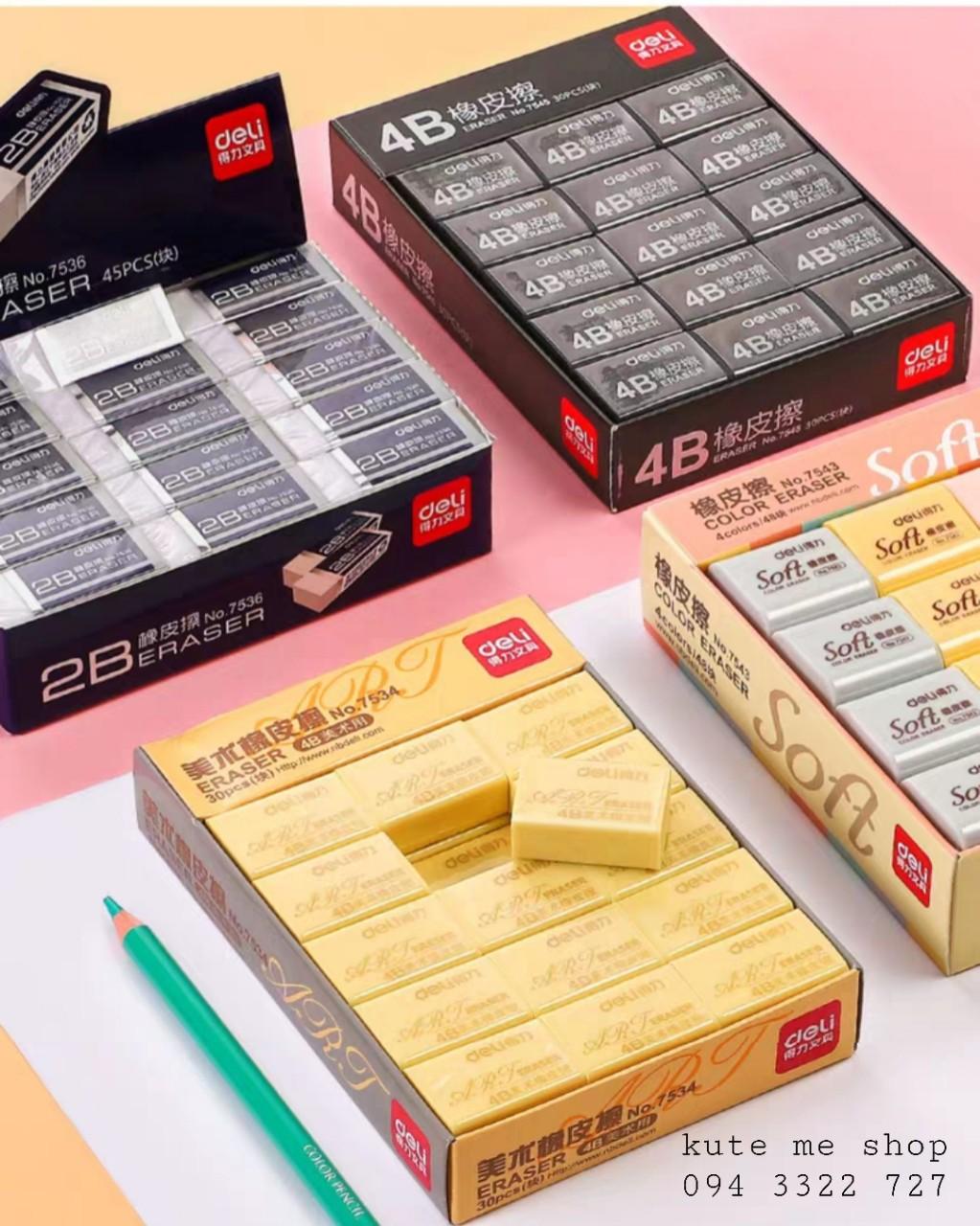 Gôm chì 4B - 1 set 4 viên