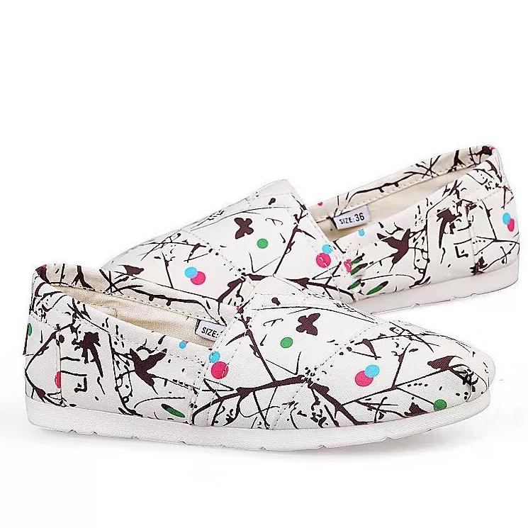 [HCM]Giày toms chấm bi TRẮNG 2019