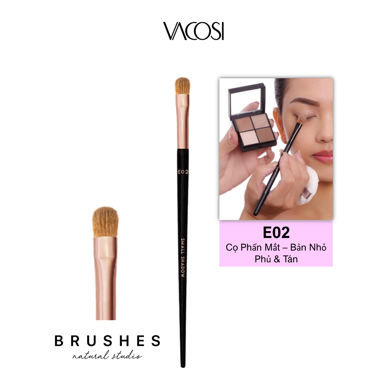 Cọ Mắt VACOSI - E02 / E03 / E10 Cọ Phấn Mắt
