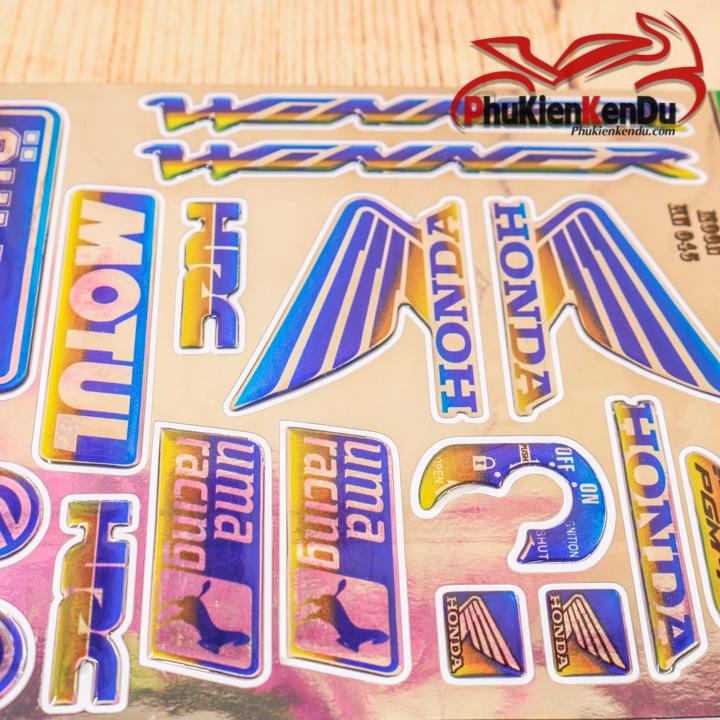 [HCM]TEM CROM CHỮ NỔI CHO XE WINNER [TẶNG KÈM 1 TEM STICK]