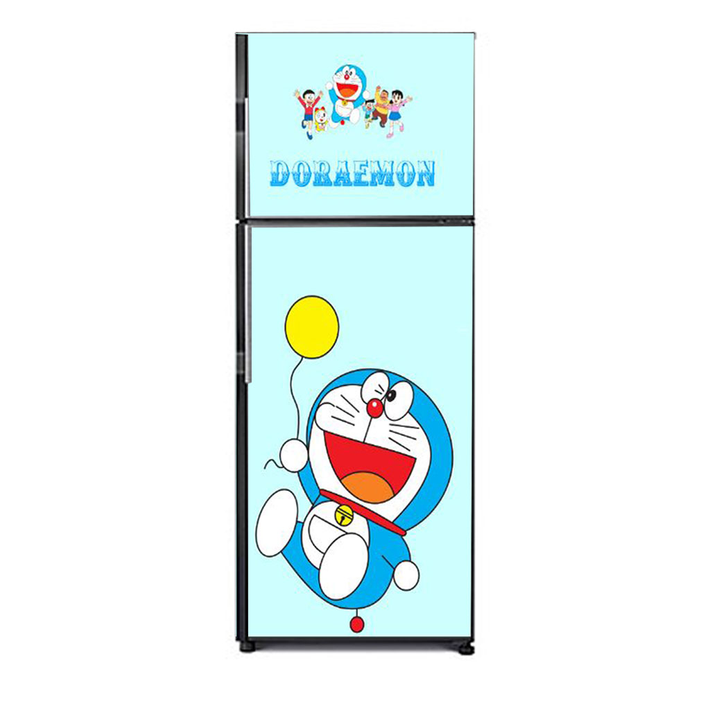 [HCM]Decal dán trang trí tủ lạnh Doraemon Mẫu 3