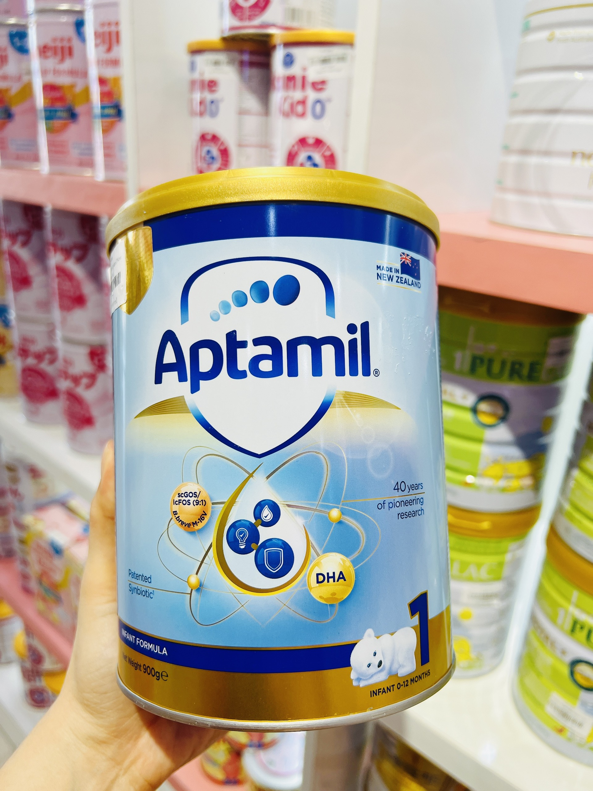 ( Date 2024)Sữa bột Aptamil hộp thiếc số 1/2/3 (900g)