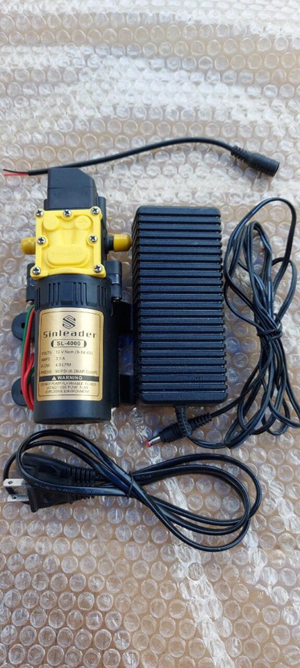 [HCM]Bơm Sinleader đơn 12v kèm nguồn adapter 12v-5a