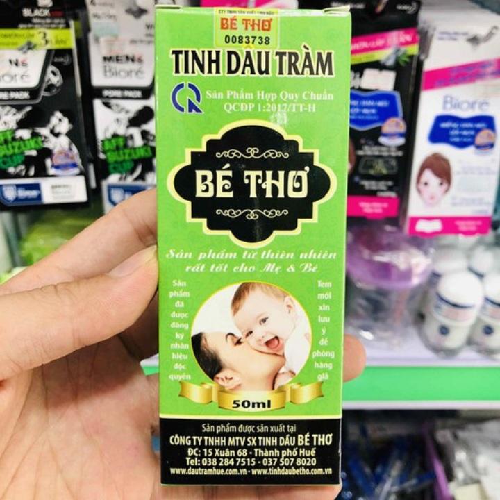 Tinh Dầu Tràm Huế Bé Thơ Loại I 50ml ( chống và trị muỗi đốt hiệu quả)