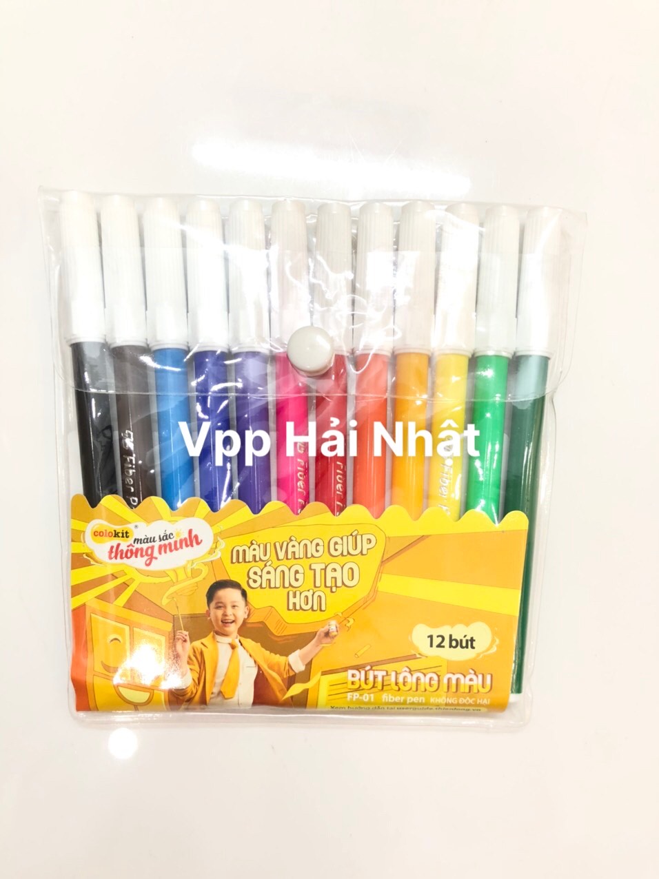 Vĩ Bút Lông 12 Màu Colokit | FP-01 - Thiên Long