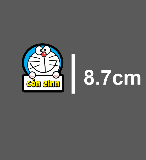 Tem dán, decal, sticker Doreamon dán xe máy, laptop....