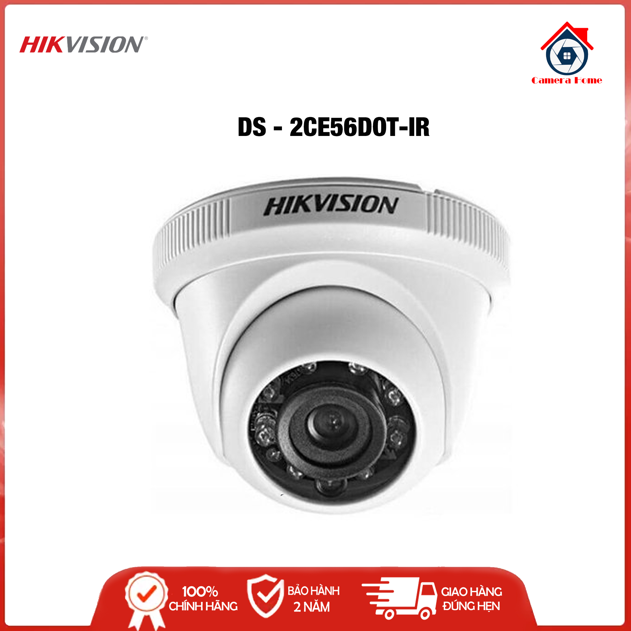 [HCM][BEST SELLER] Camera Hikvision DS-2CE56DOT-IR 2.0MP Full HD 1080P - Camera Home