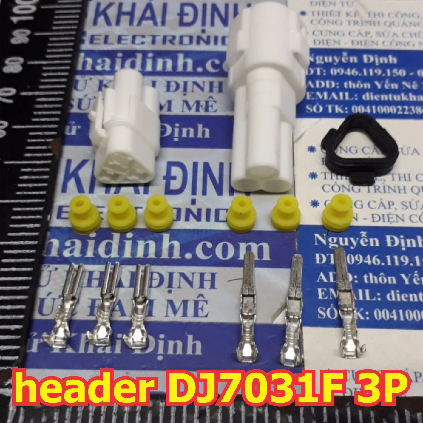 BỘ RỜI ĐẦU NHỰA LÕI COS ĐỰC CÁI ĐẦU NỐI HEADER JACK CHỐNG NƯỚC DJ7021 7031 7043 2-11/21 2P/3P/4P kde5349