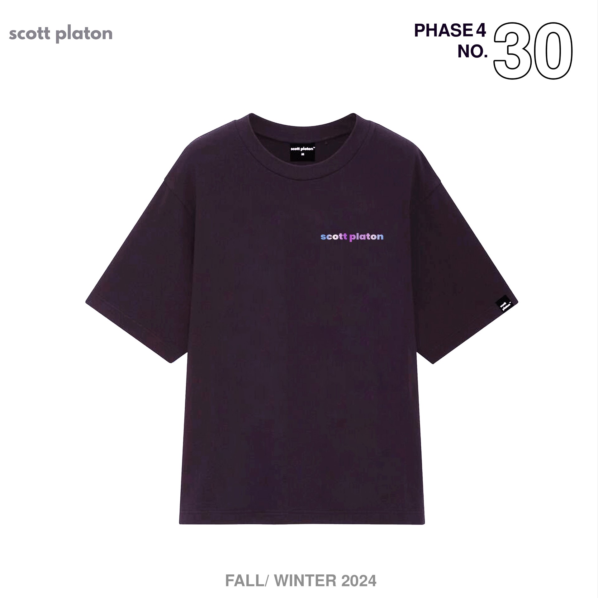 Scott Platon Áo thun Mini Gradient Logo - Chất liệu cotton dày dặn đứng form