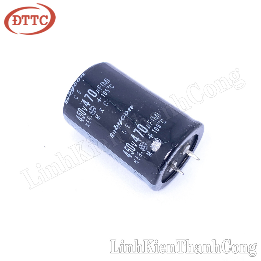 Tụ Hóa 470uF 450V Chân Cứng (30x45mm)