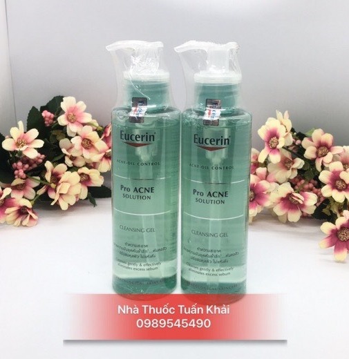 (CHÍNH HÃNG) Sữa Rửa Mặt Eucerin Eucerin Pro ACNE Solution Cleansing Gel Cho Da Dầu Mụn