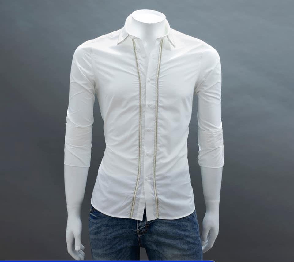 [Hoàn Tiền 15%][HCM]ÁO SƠ NAM PHỐI SỌC KIỂU DÁNG HÀN QUỐC FROM CHUẨN BODY