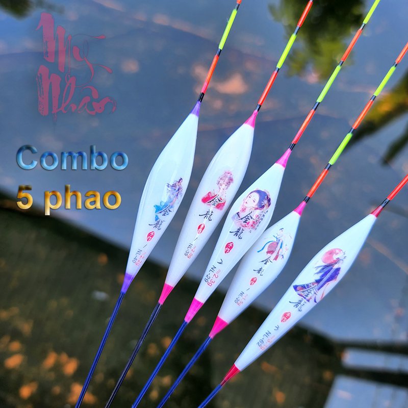Phao câu cá - Combo 5 phao câu cá mỹ nhân chuyên nghiệp P1