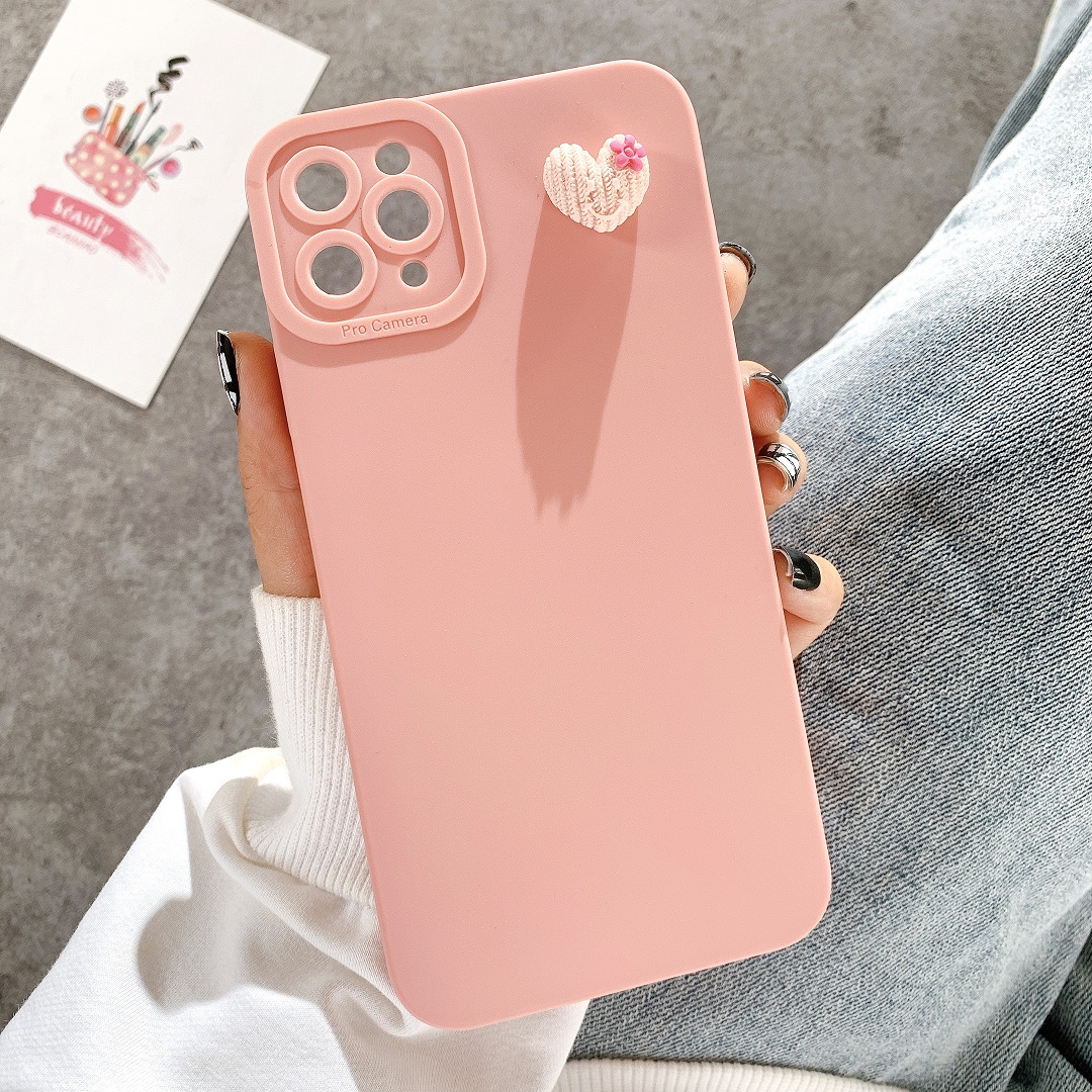 Ốp Lưng Basic Camera Nổi - Mẫu Heart Nổi