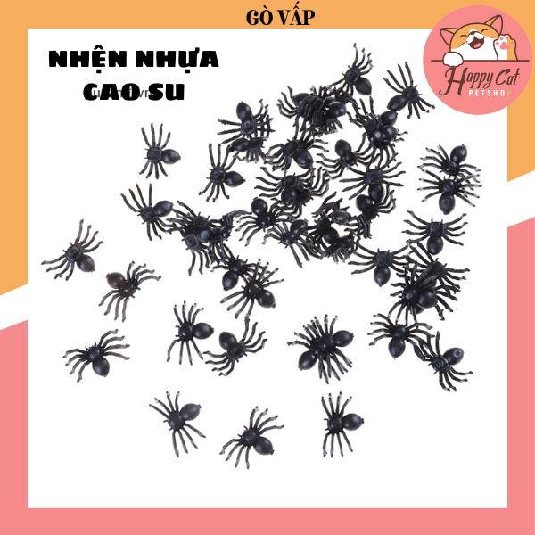 Con Dán Nhựa Cao su Đồ Chơi; Nhện Đồ Chơi
