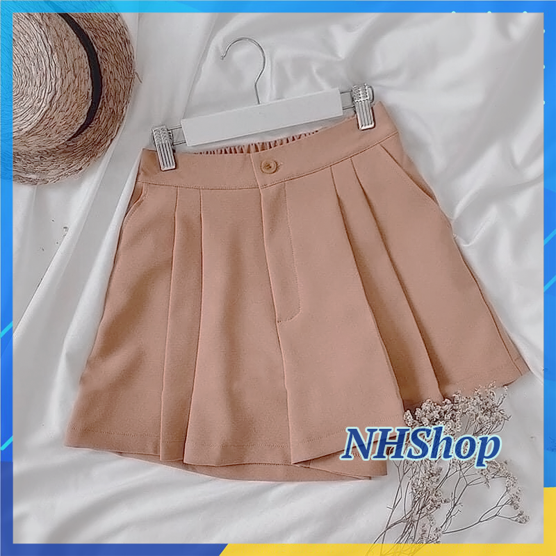 Quần short váy 2 ly mẫu mới có thun co giãn phía sau - quần váy 2 ly - nhshop