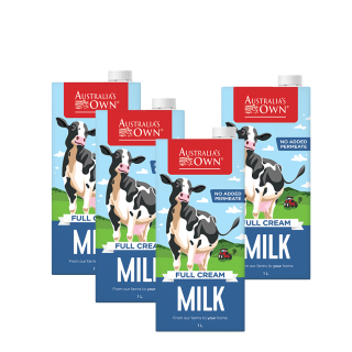 [Combo 4] Sữa tươi tiệt trùng Australia s Own Nguyên Kem 1L, không đường, nhập khẩu chính hãng từ Úc, không chứa chất bảo quản, phù hợp với trẻ em trên 1 tuổi thumbnail