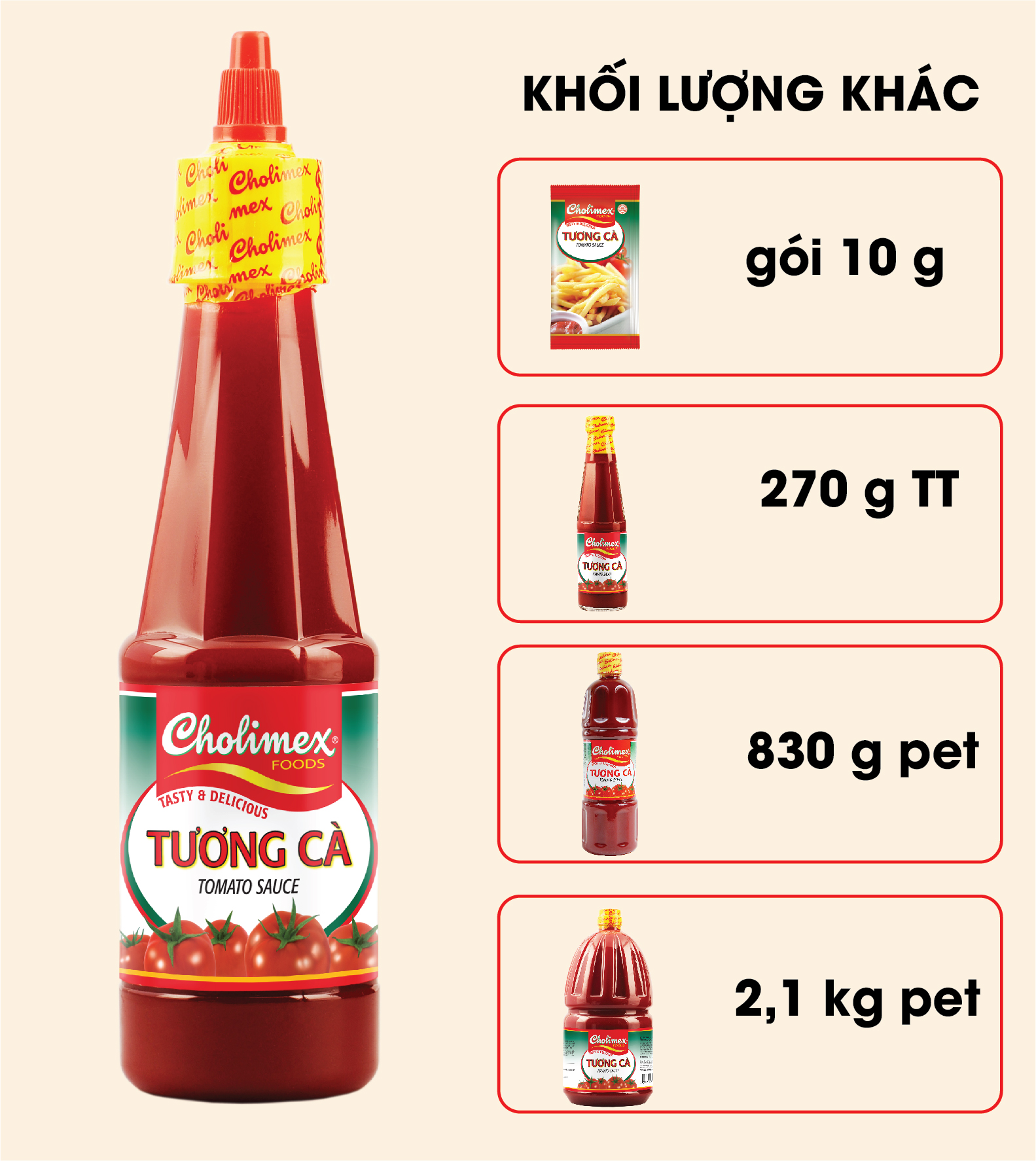 Tương cà Cholimex 2.1kg