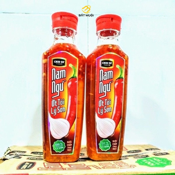 Nước mắm nam ngư ớt tỏi lý sơn chai 300ml - combo 2 chai - cty bát muội