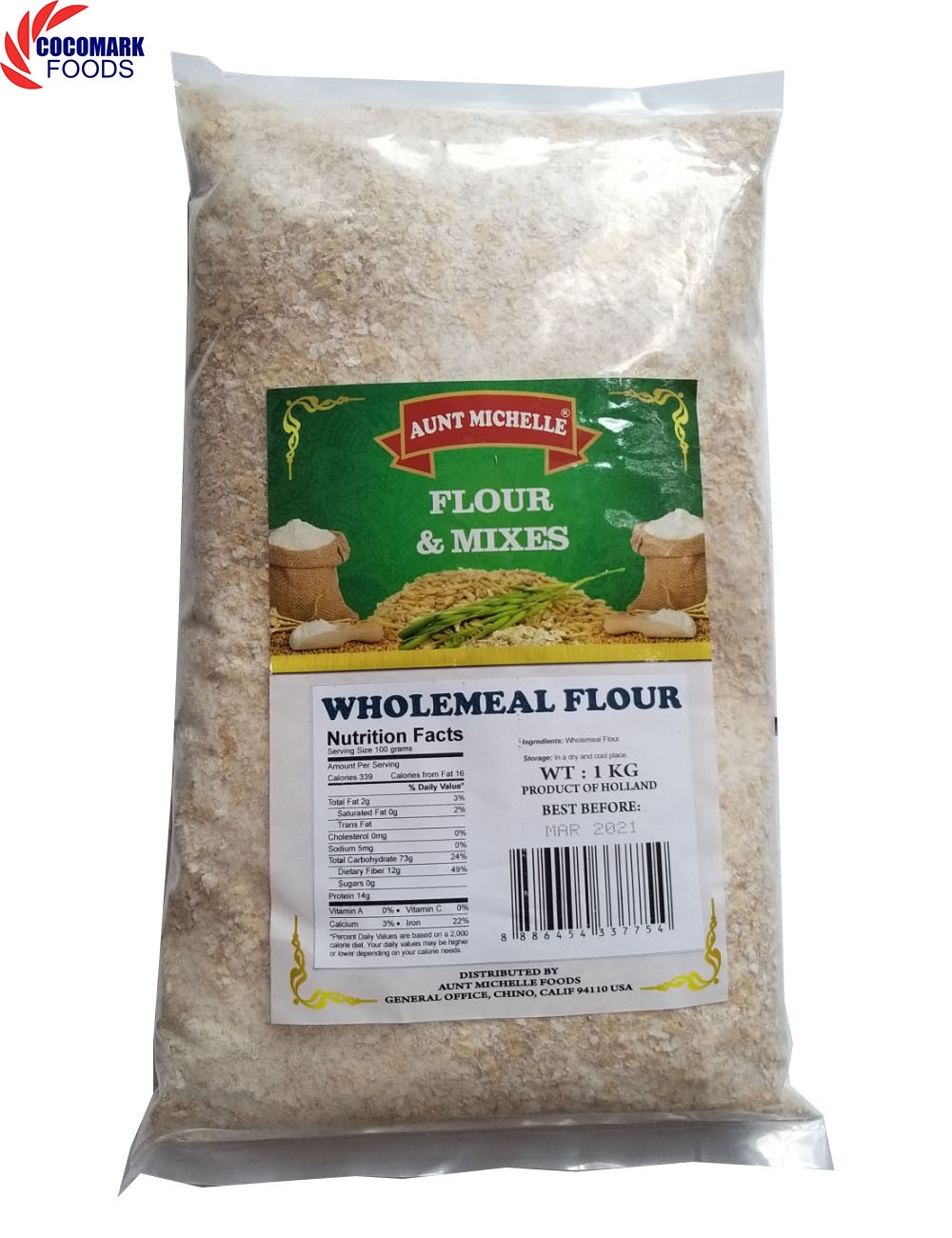 Bột Mì Nguyên Cám WholeMeal Flour 1kg