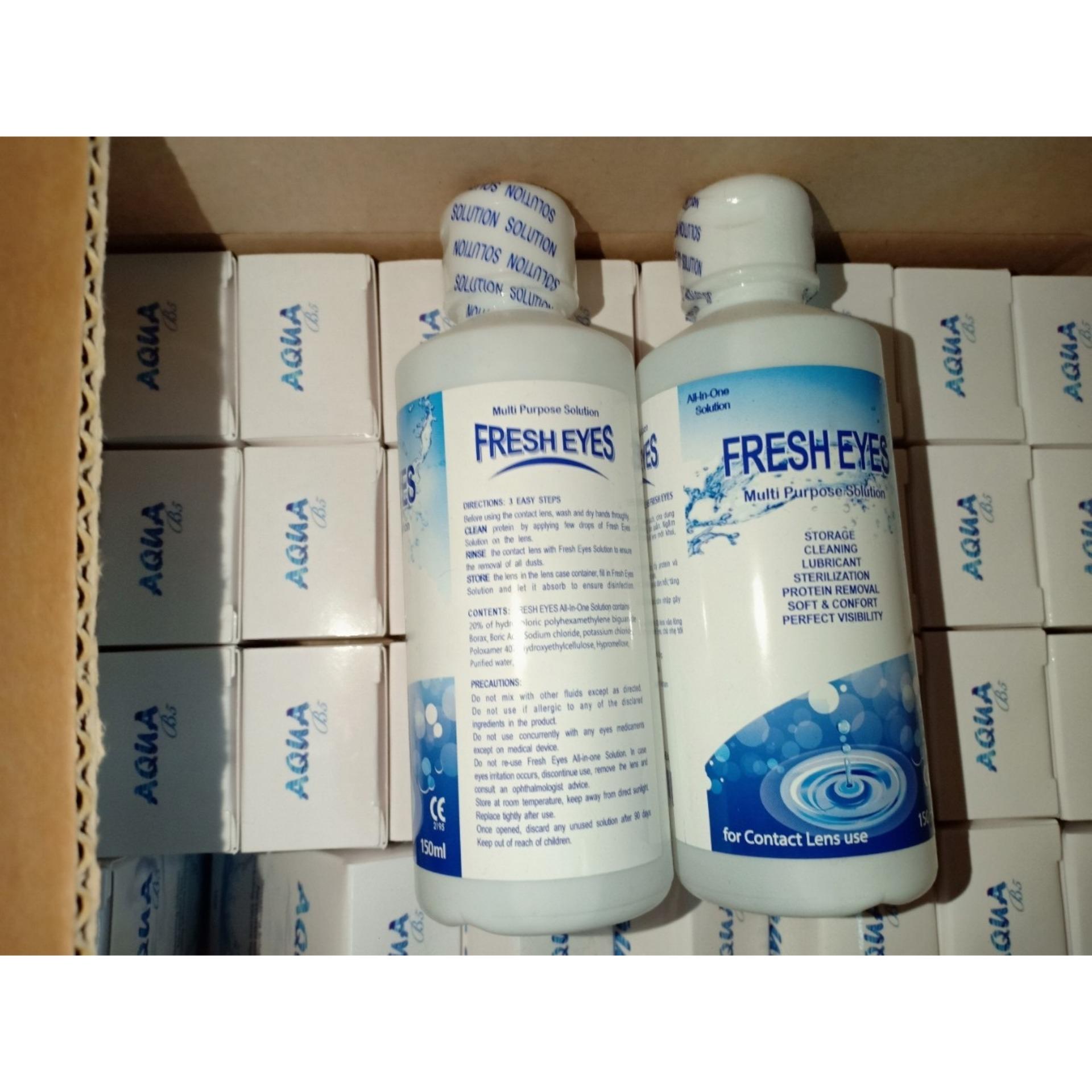 Contact lens solution FRESH EYES 150ml ( 2 bottles )