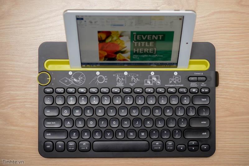 Bàn phím Bluetooth cho điện thoại, máy tính bảng Logitech K480