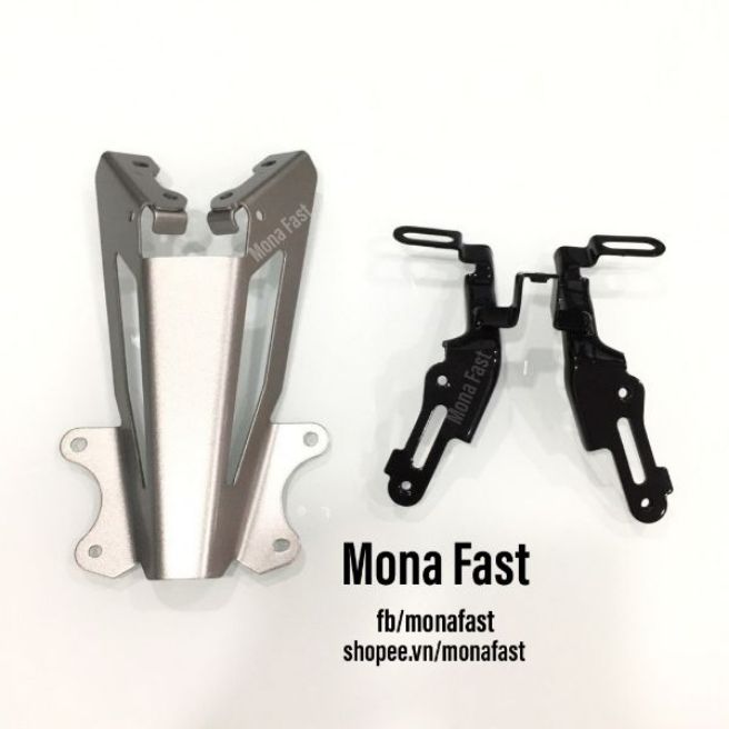 Bộ 2 pát sắt chống rung đuôi exciter 150 chính hãng - pát giữ đuôi và pát giữ biển số exciter 150