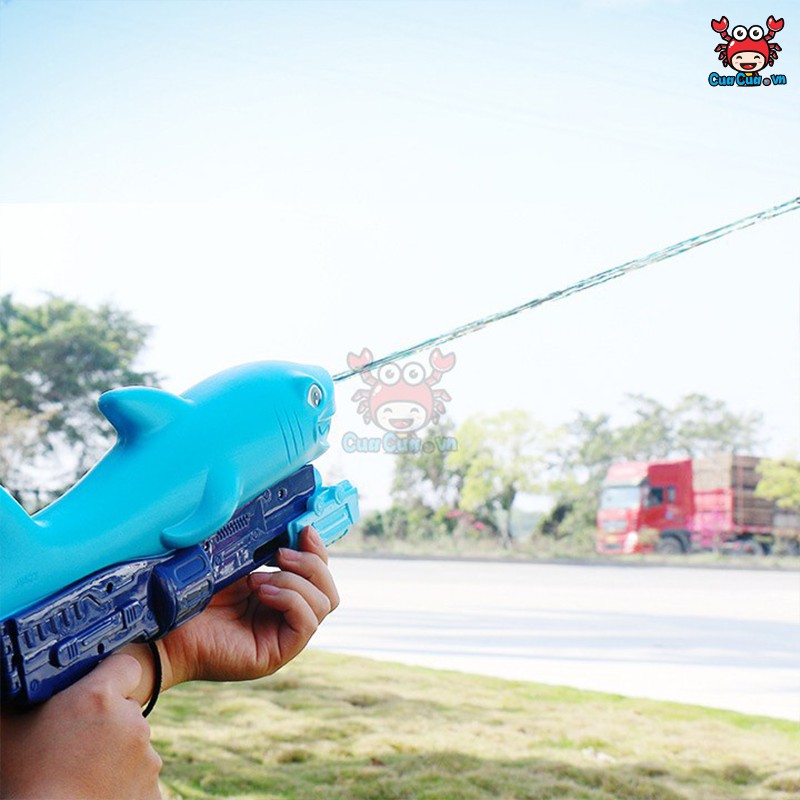 Súng nước cá mập, cá sấu, khủng long (Súng bắn nước đồ chơi an toàn cho bé)