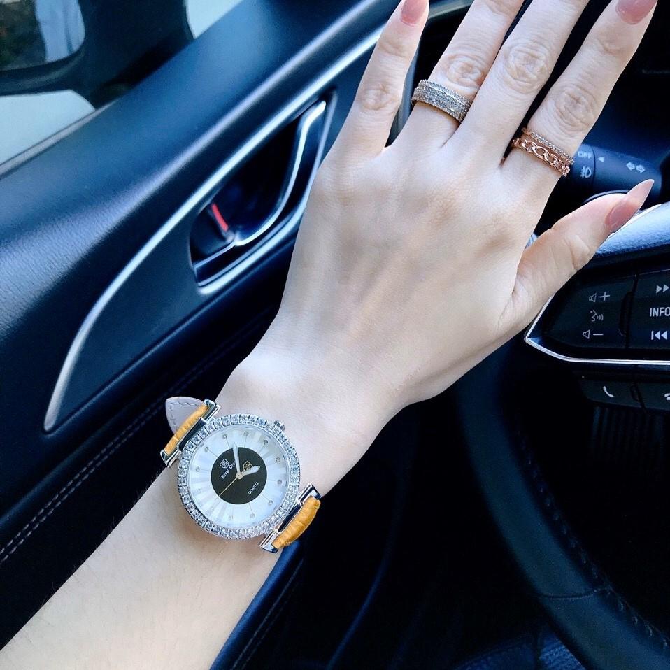 [HCM]Đồng Hồ Royal Crown Nữ 4611 Dây Da Vàng 36mm