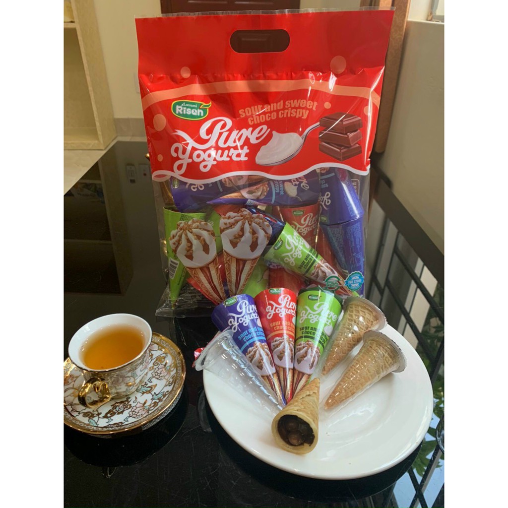 Bánh Kem Ốc Quế Socola Siêu Ngon - Bánh Ốc Quế Nhân Kem Socola - Taiwan Foods