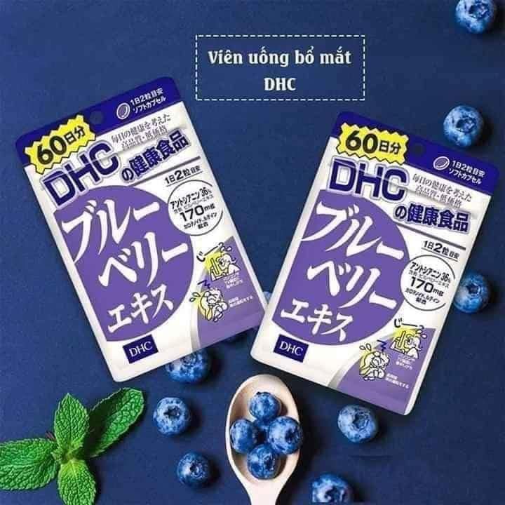 (Túi đựng )VIÊN UỐNG VIỆT QUẤT BỔ MẮT- DHC (made in Japan)