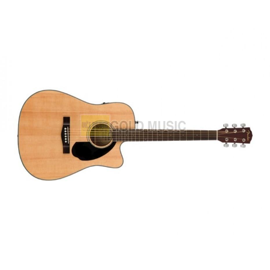 Đàn guitar fender cd-60sce dreadnought, walnut fingerboard, natural 0970113021