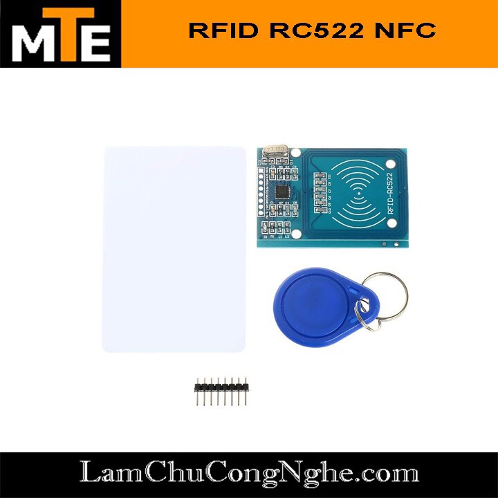 Mạch cảm biến RFID RC522 NFC 13.56Mhz - Module arduino