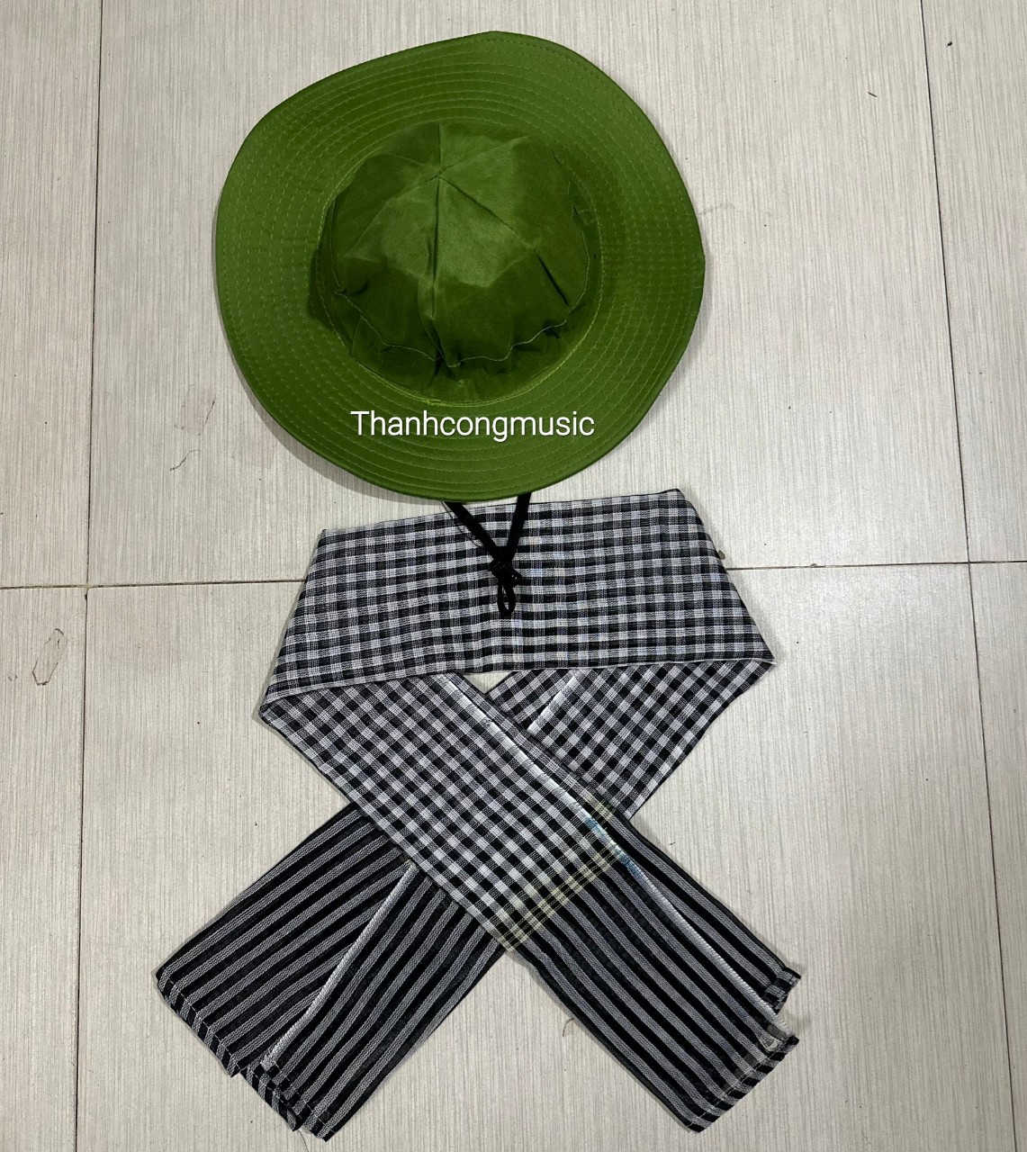 Combo mũ tai bèo và khăn rằn nam bộ (CÓ PHÂN LOẠI )