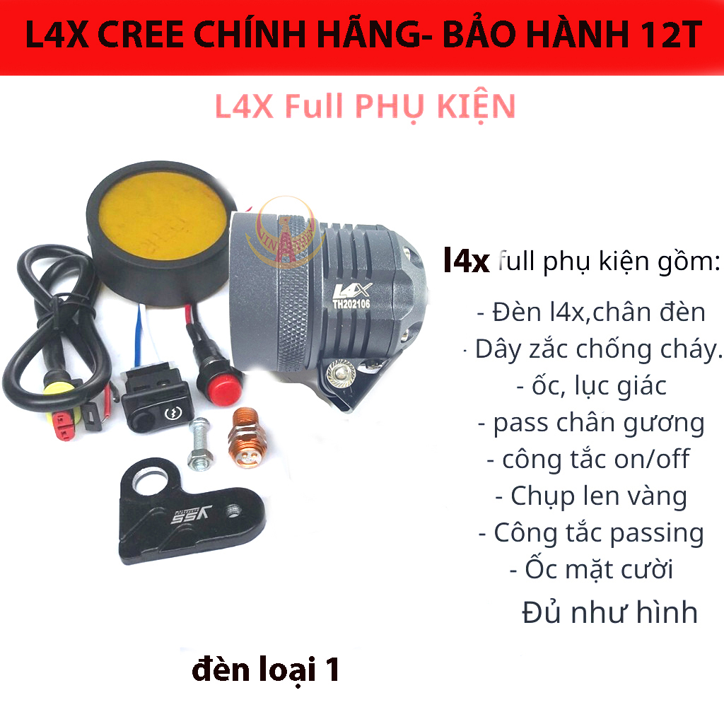 ĐÈN TRỢ SÁNG L4X CAO CẤP MẪU MỚI (XEM VIDEO)