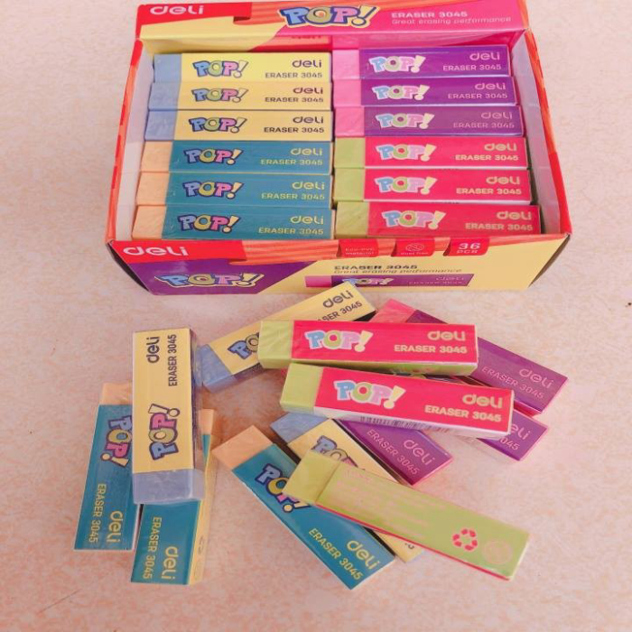 Tẩy Bút Chì Deli 2 Chiếc Loại To