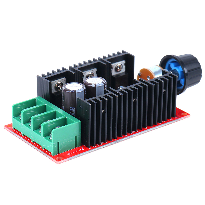 Duquan bộ điều khiển tốc độ động cơ dc 12v 24v 48v 2000w tối đa 10-50v 40a pwm điều khiển từ xa