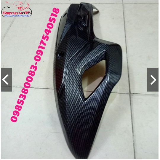 Ốp Pô sơn carbon cho SH 2012-2019