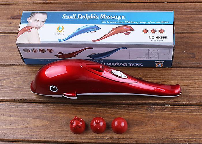 [HCM]Máy Massage Cá Heo 3 Đầu Mini Cầm Tay
