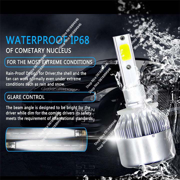 Hàng Chất giá tốt Đèn Led xe máy C6 - 2 tim giá 1 đôi