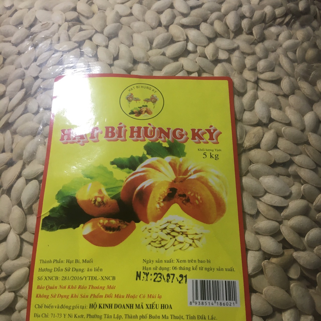 Combo 1kg hạt bí Hùng ký Loại ngon