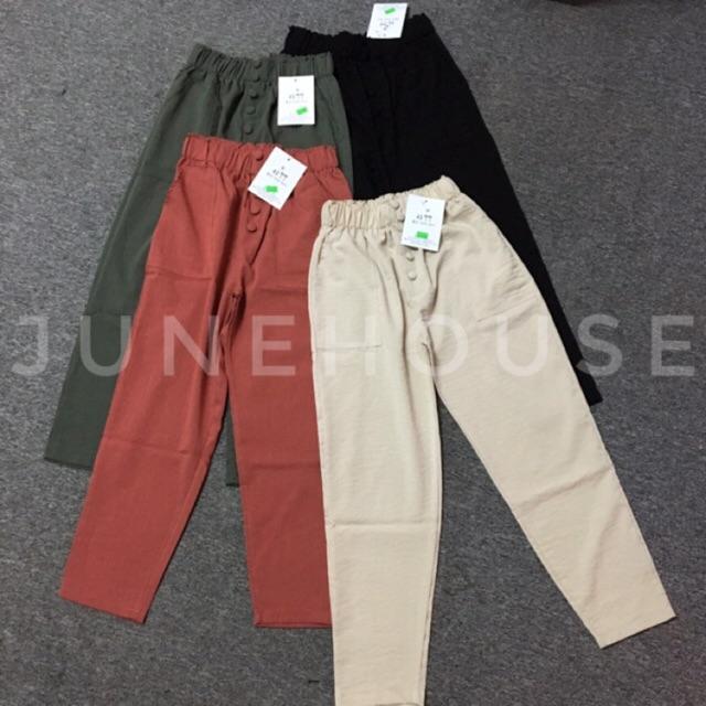 Quần đũi baggy bọc khuy