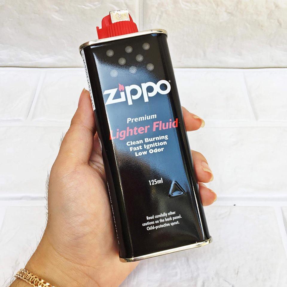 Bộ 3 món phụ kiện Xăng Bấc Đá Zippo ( có tem phản quang trên nắp )