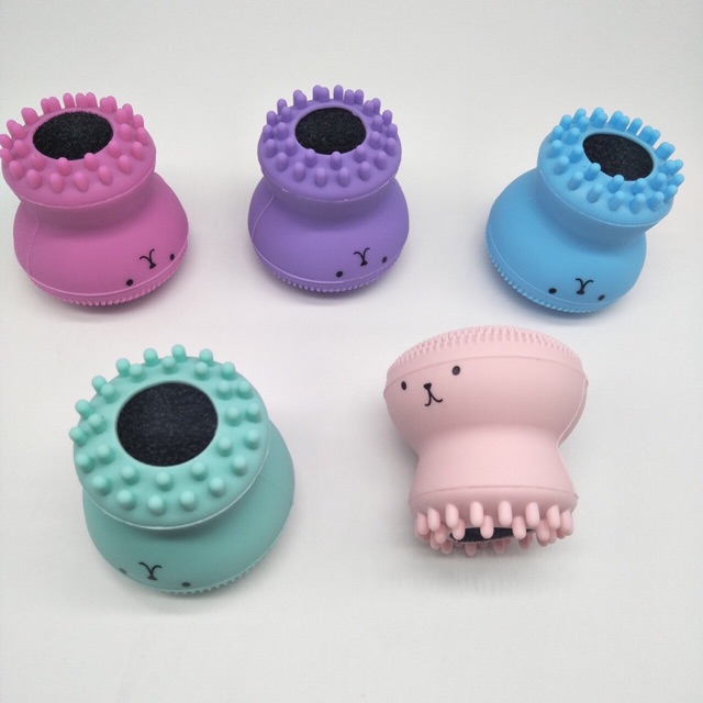 BẠCH TUỘC RỬA MẶT-Bán Sỉ Cọ Rửa Mặt Silicon-puff