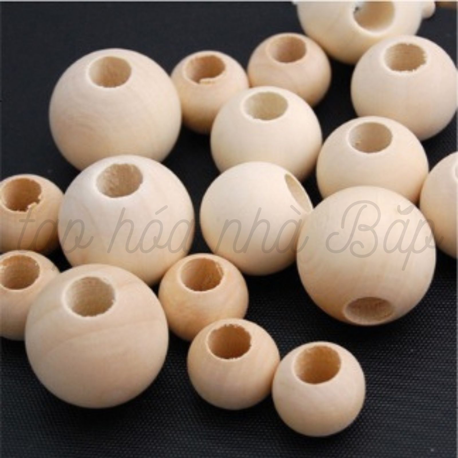 Hạt Gỗ Handmade - Hạt Xâu Vòng DIY các size