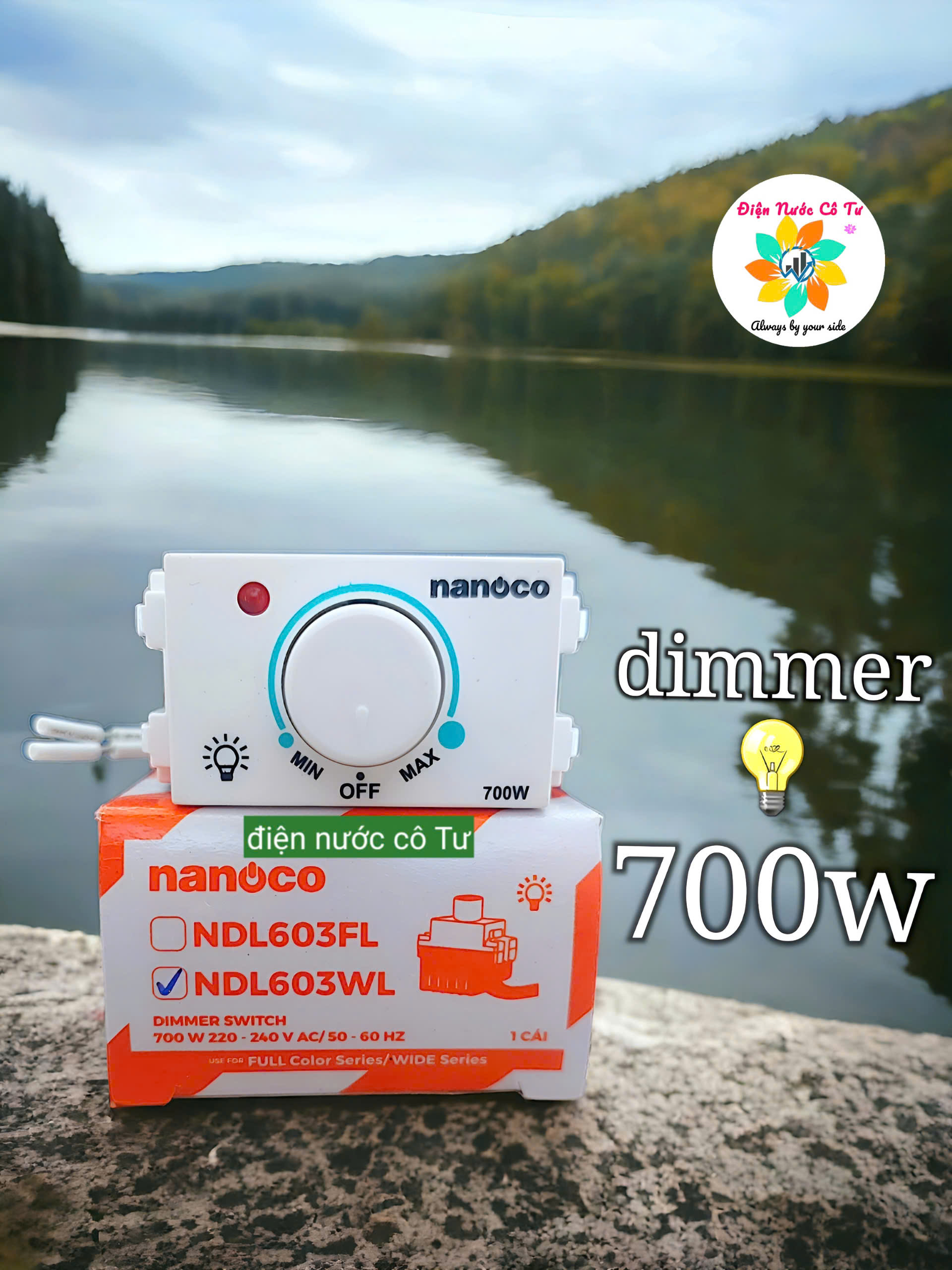 Dimmer Quạt 700W Nanoco Panasonic WIDE NDF603W BH 12 Tháng